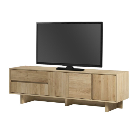 Έπιπλο Τηλεόρασης Capri Megapap Χρώμα Sapphire oak 180x45x55εκ.