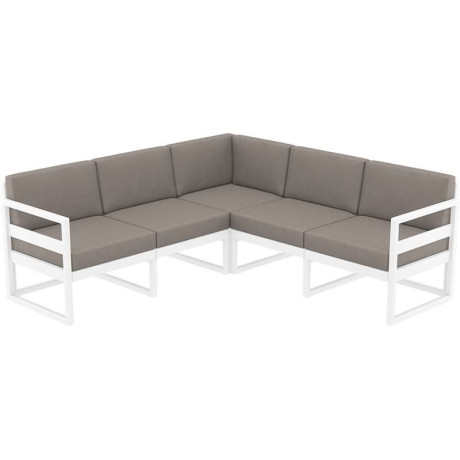 MYKONOS ΜΑΞΙΛΑΡΙ ΓΩΝΙΑΣ LIGHT BROWN  (1ΤΕΜ) 58Χ16Χ35εκ.