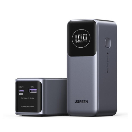 Ugreen Pb724 Power Bank 12000mah 100w με Θύρα usb-a και Θύρα usb-c Power Delivery (35526b) (Ugr35526b)