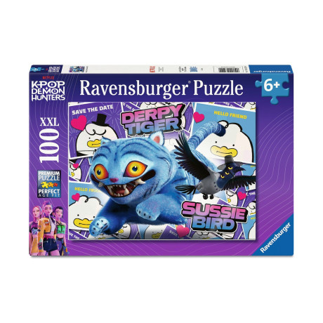 Ravensburger Puzzle: k-pop Demon Hunters - Deppy Tiger and Sussie Bird xxl (100pcs) (12003529)
