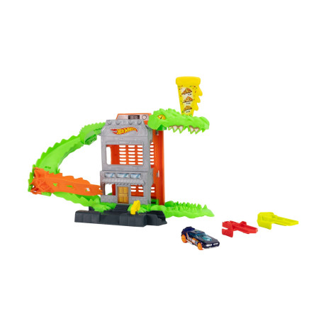 Mattel hot Wheels: Tracks With Beasts – hot Wheels City Croc Pizza Attack (Jhl93)