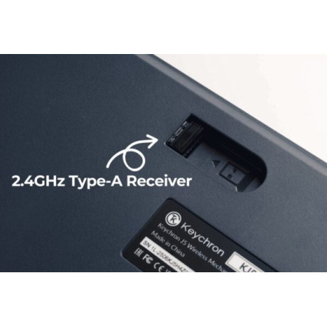 Keychron j5 (Kj5-H4z) qmk Wireless Mechanical Keyboard Banana Switch hot-Swap rgb 100% us Dark Blue