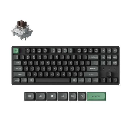 Keychron k8 Ultra (K8u-j3) zmk Wireless 8k Mechanical Keyboard Brown Switch (Hot-Swap) 80% us Layout