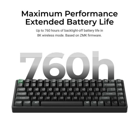 Keychron k2 Ultra (K2u-j1) zmk Wireless 8k Mechanical Keyboard red Switch (Hot-Swap) 75% us Layout