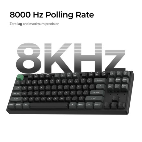 Keychron k8 Ultra (K8u-j1) zmk Wireless 8k Mechanical Keyboard red Switch (Hot-Swap) 80% us Layout