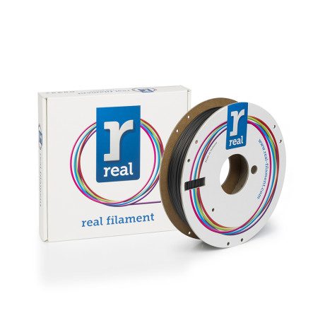 Real Realflex 3d Printer Filament - Black- Spool of 0.5kg - 1.75mm (Realflexblack500mm175)