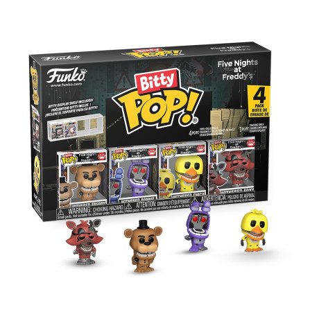 Funko Bitty Pop! 4-Pack: Five Nights at Freddy's - Withered Freddy, Bonnie, Chica, Foxy Vinyl Figures