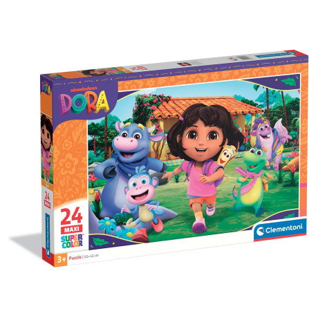 Clementoni Παιδικό Παζλ Maxi Super Color Dora The Explorer 24 τμχ