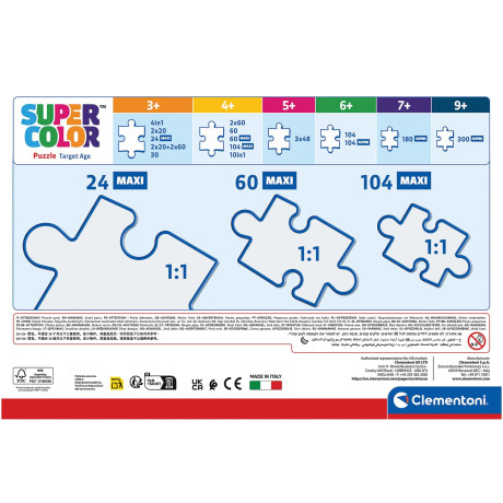 Clementoni Παιδικό Παζλ Maxi Super Color Dora The Explorer 24 τμχ