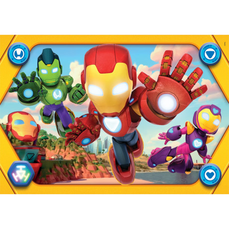 Clementoni Παιδικό Παζλ Maxi Supercolor Iron Man and His Awesome Friends 104 τμχ