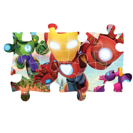 Clementoni Παιδικό Παζλ Maxi Supercolor Iron Man and His Awesome Friends 104 τμχ