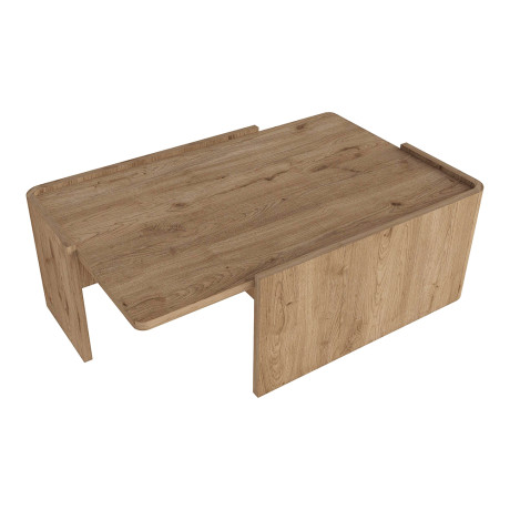Τραπεζάκι Σαλονιού Bora Megapap Χρώμα Sepet oak 82x52x28,5εκ.