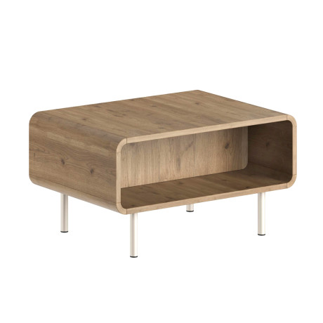 Τραπεζάκι Σαλονιού Draen Megapap Χρώμα Sepet oak 70,3x50x38,7εκ.