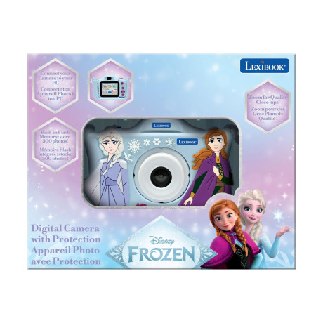 Lexibook Digital Camera With Silicon Pouch: Kids Camera With Frozen Protection (25.dj078fz)