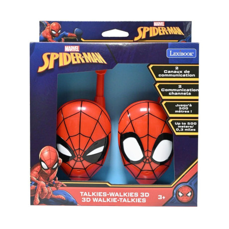 Lexibook 3d Walkie Talkies: 3d Spiderman Walkie Talkie up to 500m (25.tw18sp)