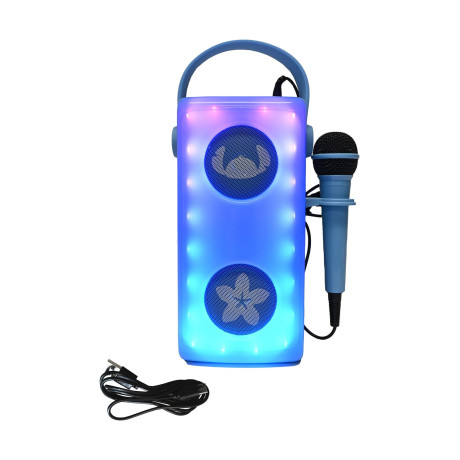 Lexibook Bluetooth Speaker With Microphone & Light Effects: Stitch Luminous Powerful Bluetooth Speaker With Microphone (25.btp185dz)