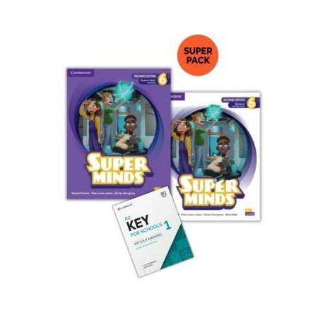 Super Minds 6 Super Pack 3  (Student's Book + Workbook + key for Schools 1 + Wordlist) 2026