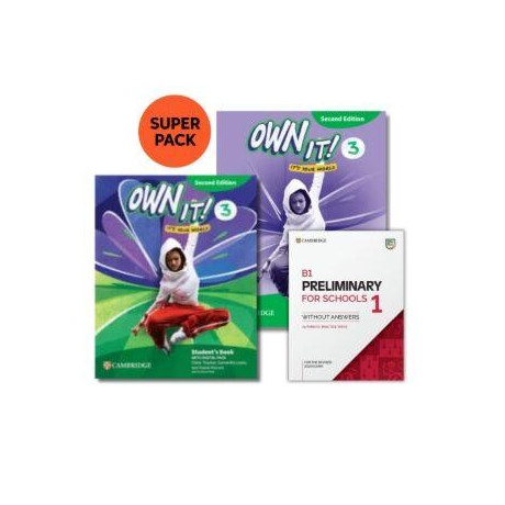 Own it! 3 Super Pack 2 (Student's Book + Workbook + Preliminary for Schools 1 + Wordlist)