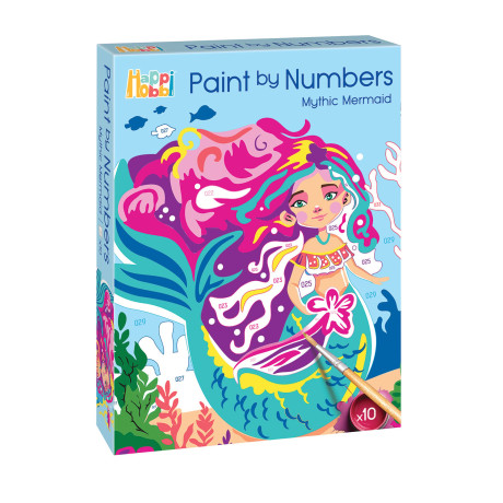 HappiHobbi Paint By Numbers Mythical Mermaid Για 7+ Ετών