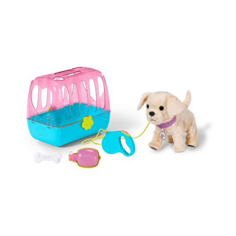 Zapf Creation: Baby Born - Lucky, Interactive pet Puppy With Carry box (835869)