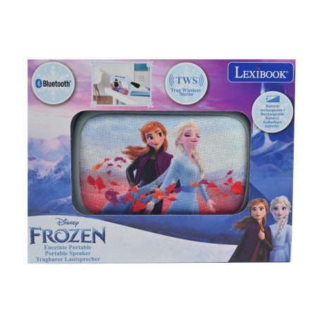 Lexibook Portable Speaker: Frozen Bluetooth Portable Speaker With Fabric Finish (25.bt018fz)