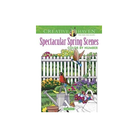 Creative Haven Spectacular Spring Scenes Color by Number