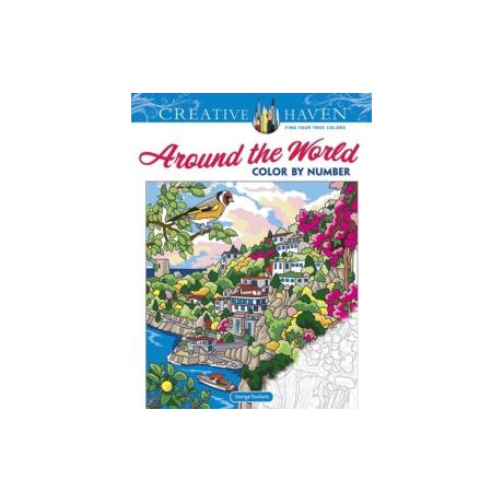 Creative Haven Around the World Color by Number