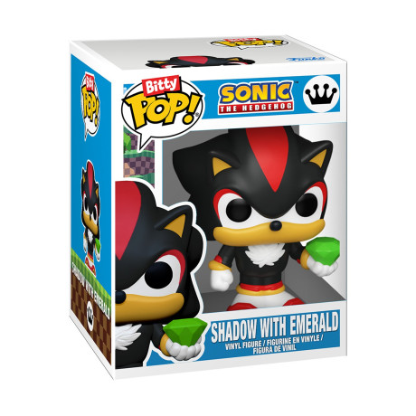 Funko Bitty Pop! 2-Pack: Sonic the Hedgehog - Knuckles & Shadow With Emerald Vinyl Figures