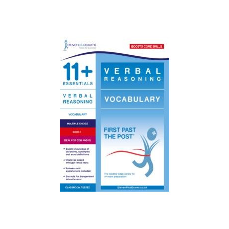 11+ Essentials Verbal Reasoning: Vocabulary Book 1