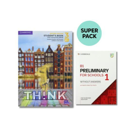 Think 3 Super Pack 2  (Student's Book + Preliminary for Schools 1 + Wordlist) 2nd Edition
