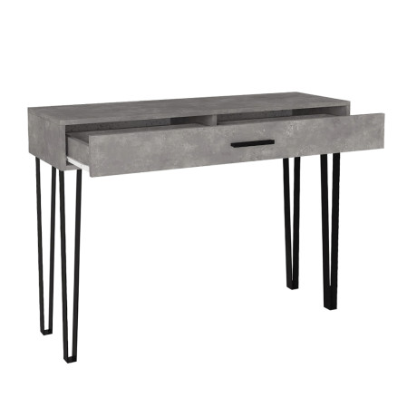 Κονσόλα Rochel Megapap Χρώμα Γκρι Σκυροδέματος 120x35x89,8εκ.