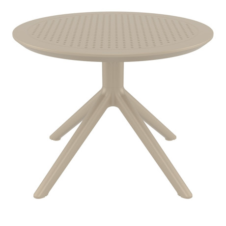 SKY TAUPE MINI Φ60X45εκ. ΤΡΑΠΕΖΙ ΠΟΛ/ΝΙΟΥ
