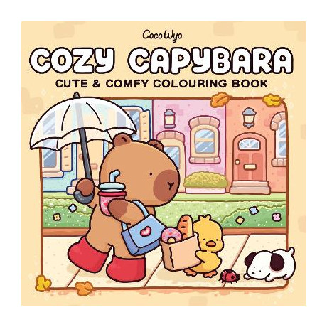 Cozy Capybara: Cute and Comfy Colouring Book
