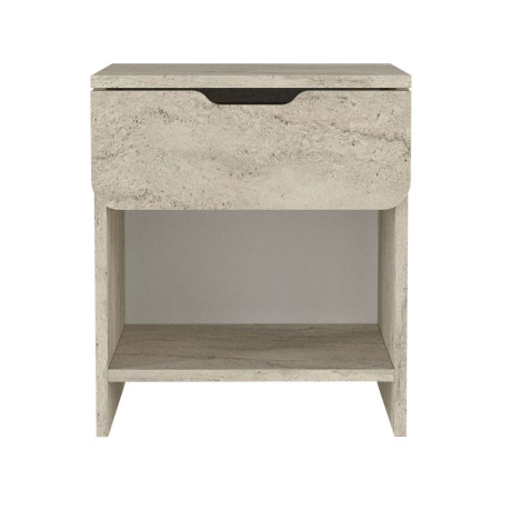 Κομοδίνο Mida Megapap Χρώμα Travertine 45x40x52εκ.