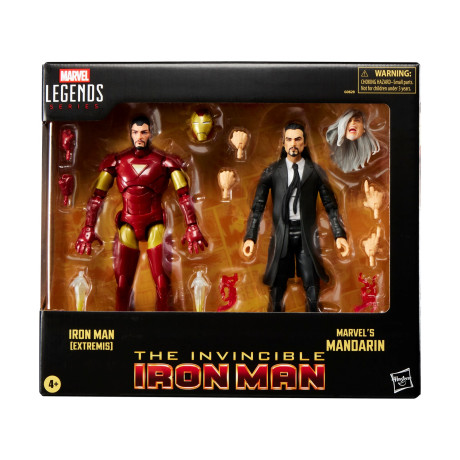 Hasbro Marvel Legends Series: the Invincible Iron man - Iron man (Extremis) & Marvel's Mandarin Action Figures (G0629)