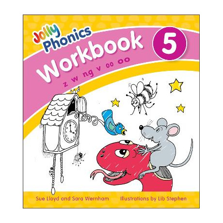 Jolly Phonics Workbook 5: in Precursive Letters (British English Edition) pb