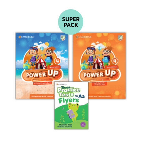 Power up 4 Super Pack 2 (sb + wb + 3 Practice Tests Flyers) 2nd ed