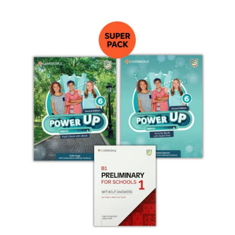 Power up 6 Super Pack 2 (sb + wb + Preliminary for Schools 1) 2nd ed