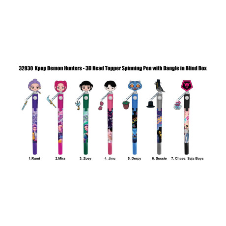 Monogram: k-pop (Blind Box/random ) 3d Head Topper Spinning pen (32830)