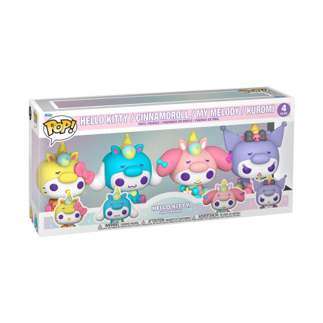 Funko Pop! 4-Pack: Hello Kitty and Friends - Hello Kitty, Cinnamoroll, my Melody, Kuromi Vinyl Figures