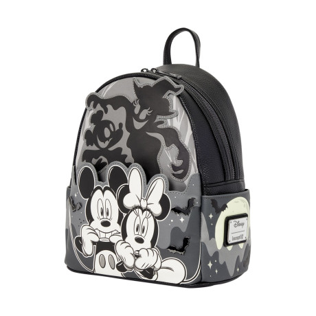 Loungefly Disney: Mickey & Minnie Ghost Light up Glow Mini Backpack (Wdbk4679)