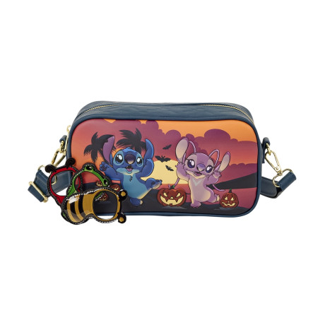 Loungefly Disney: Stitch - Stitch & Angel Halloween Costumes Crossbody bag (Wdtb3565)