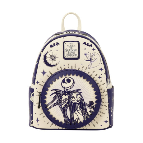 Loungefly Disney: the Nightmare Before Christmas - Jack Skellington & Sally Night sky Mini Backpack (Wdbk4489)