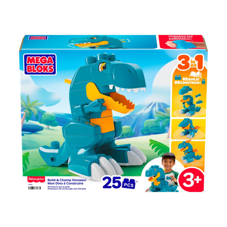 Mattel Mega Bloks: Build & Chomp Dinosaur 3-in-1 (Jmk85)