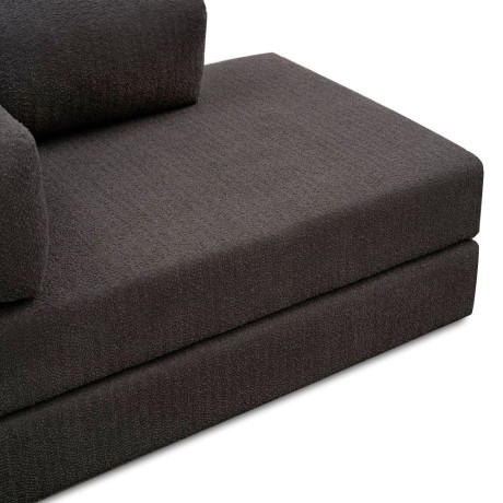 Καναπές - Κρεβάτι Comfort Megapap Διθέσιος Υφασμάτινος Χρώμα Ανθρακί 140x95x75εκ.