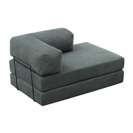 Καναπές - Κρεβάτι Comfort Megapap Διθέσιος Υφασμάτινος Χρώμα Μέντα 140x95x75εκ.