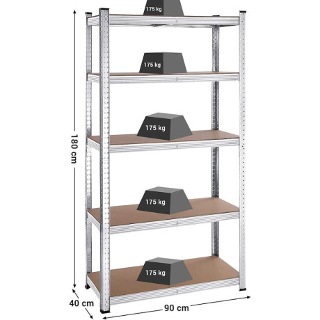 Songmics Ραφιέρα Dexion 180x90x40cm (Glr040e02) (Sngglr040e02)