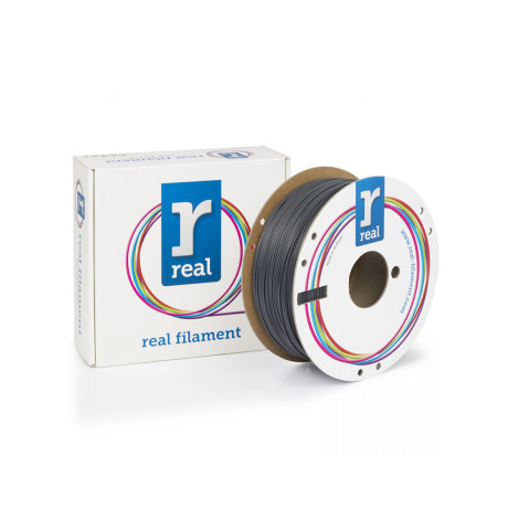 Real pla Tough 3d Printer Filament - Gray - Spool of 1kg - 1.75mm (Realplatgray1000mm175)