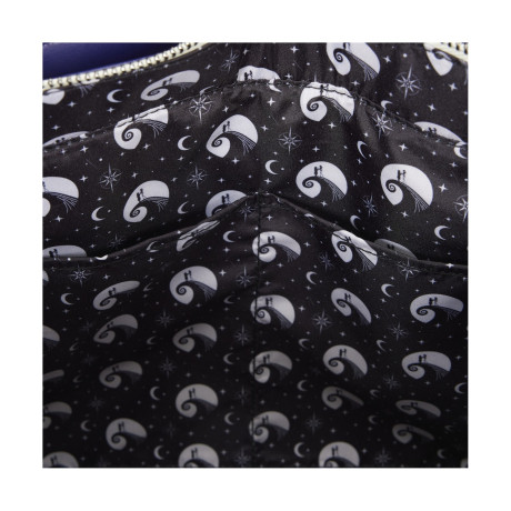 Loungefly Disney: the Nightmare Before Christmas - Jack Skellington & Sally Night sky Convertible Backpack & Tote bag (Wdtb3488)