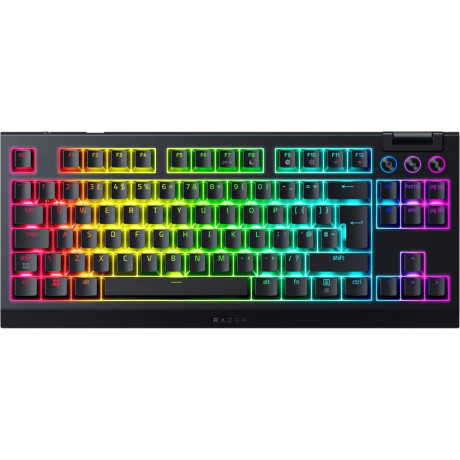 Razer Blackwidow v4 tkl Hyperspeed uk Layout - rgb Wireless hot-Swap Keyboard - Orange Tactile Switc